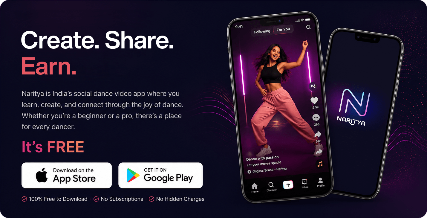 Naritya Create earn and share - A social media App