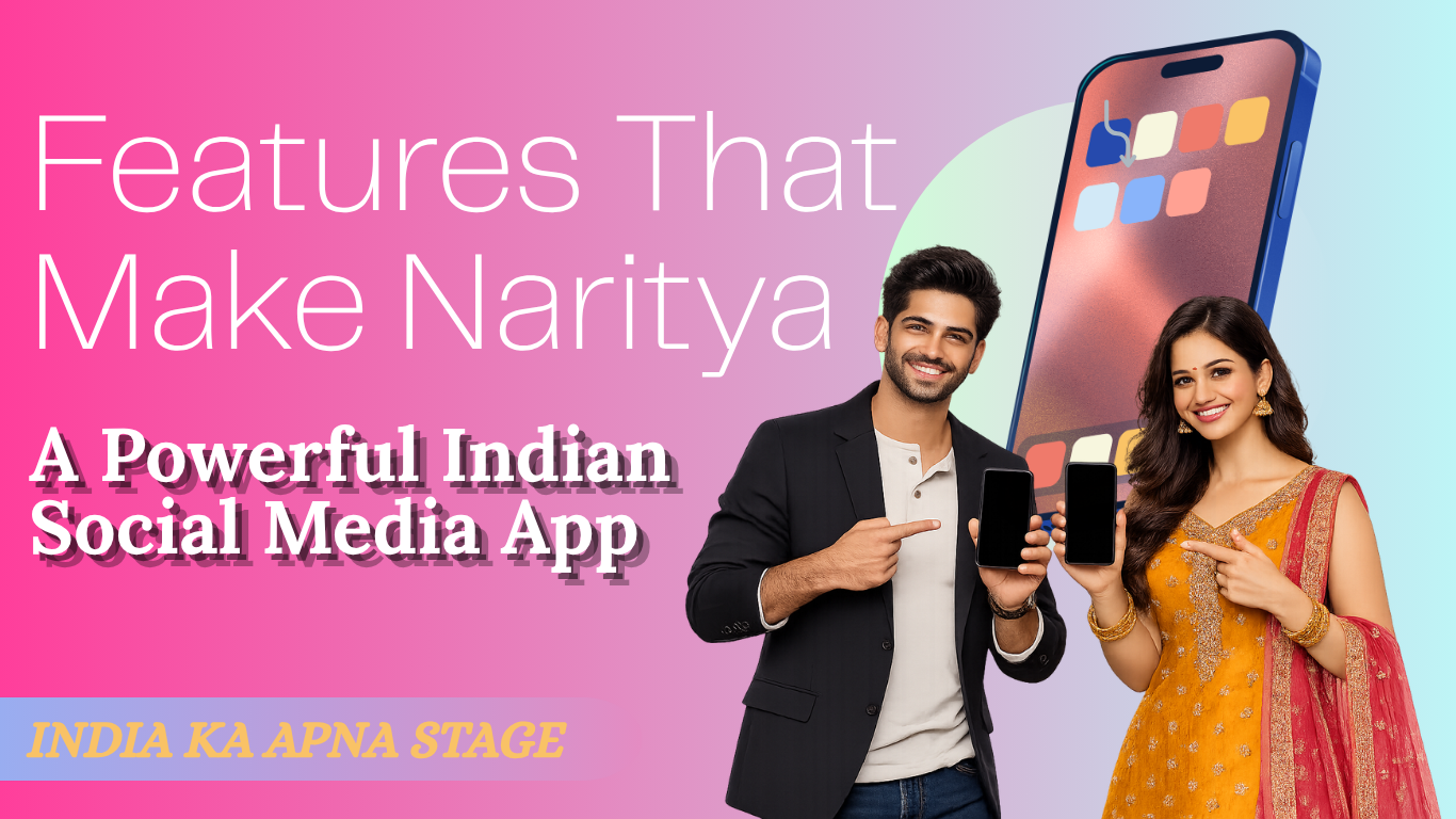 Indian Social Media App Banner