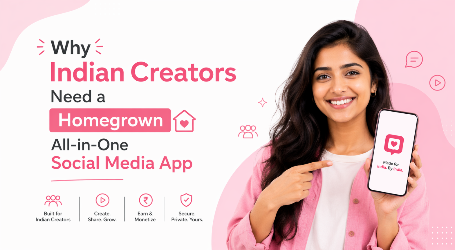 All-in-One Social Media App​ Banner