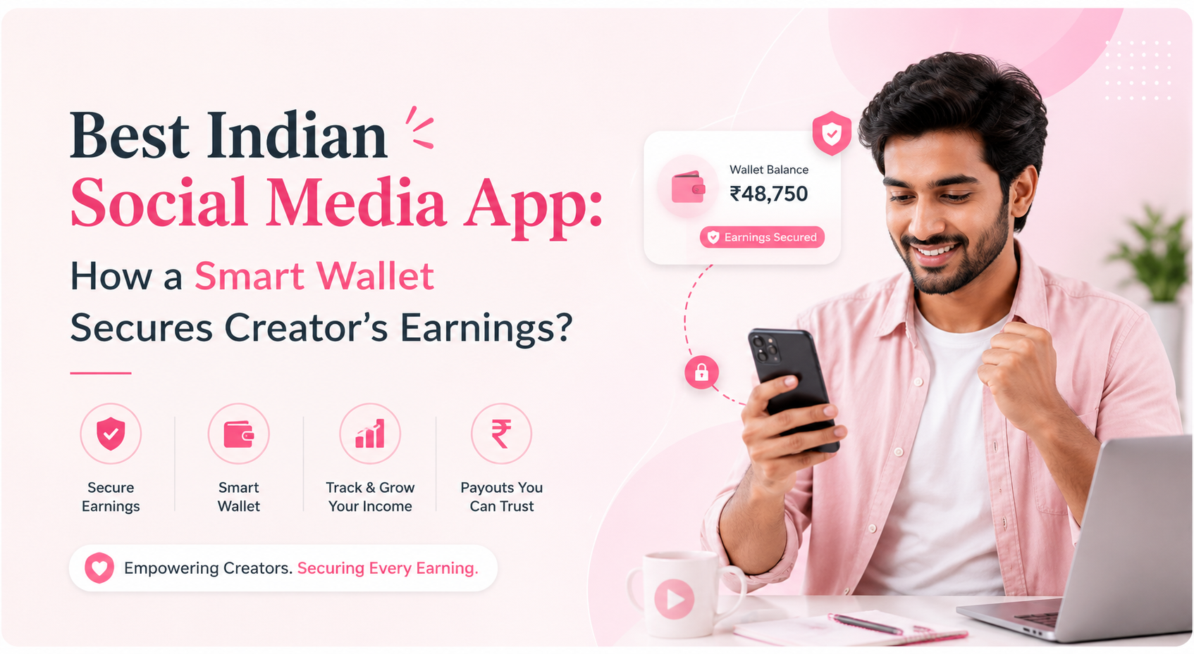 Indian Social Media App Banner
